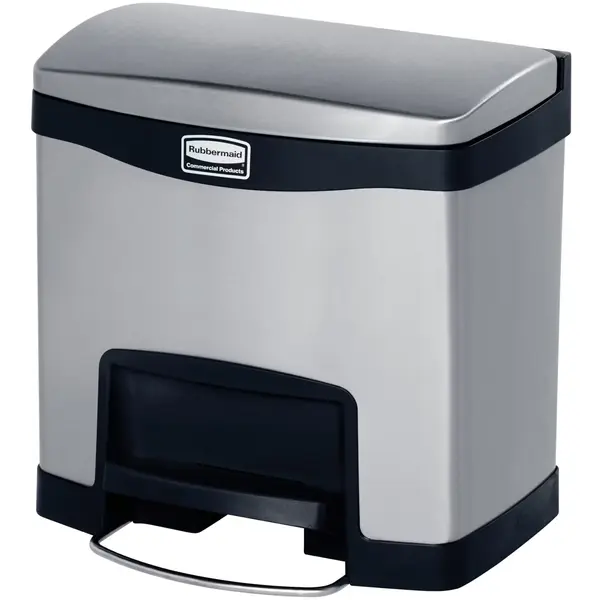 Pedaalemmer | SLIM JIM | RVS | 15L | Klapdeksel | Anti Fingerprint | 396x302x400(h)mm