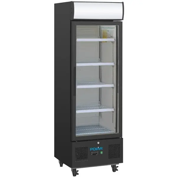 Koelkast | G-SERIE | 218L | Zwart | +2°C/+8°C | Statisch + Ventilator | Wielen (Geremd) | 530x575x1692(h)mm