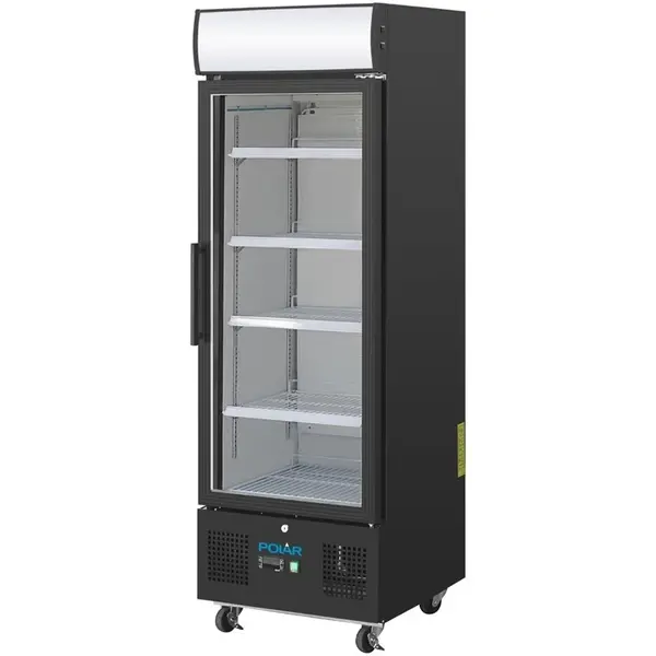 Koelkast | G-SERIE | 218L | Zwart | +2°C/+8°C | Statisch + Ventilator | Wielen (Geremd) | 530x575x1692(h)mm