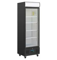 Polar Koelkast | G-SERIE | 368L | Zwart | +2°C/+8°C | Statisch + Ventilator | Wielen (Geremd) | 620x570x1982(h)mm