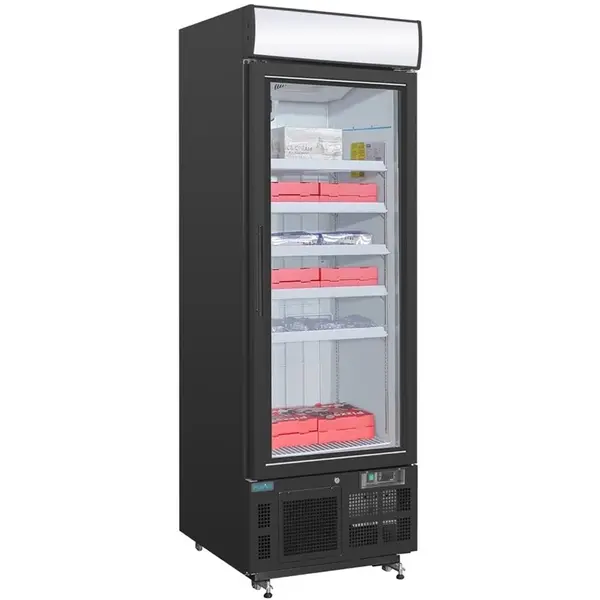 Vrieskast | G-SERIE | 412L | Zwart | -18°C/-22°C | Geforceerd | Wielen (Geremd) | 680x745x1990(h)mm