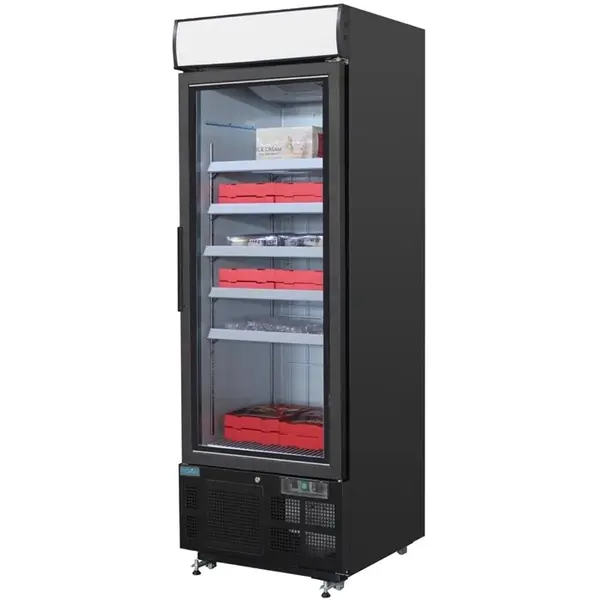 Vrieskast | G-SERIE | 412L | Zwart | -18°C/-22°C | Geforceerd | Wielen (Geremd) | 680x745x1990(h)mm