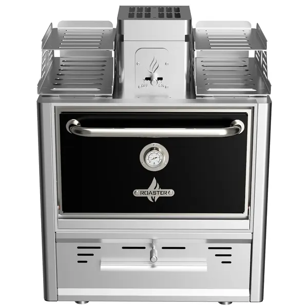 Houtskooloven | R-SERIES | 250°C/350°C | Maaltijdproductie 65/u | Brandduur 7u (6-8kg Houtskool) | 785x577x1095(h)mm