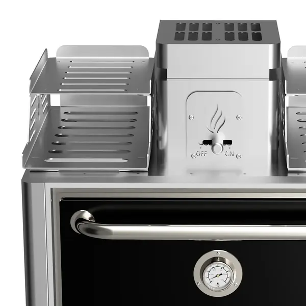 Houtskooloven | R-SERIES | 250°C/350°C | Maaltijdproductie 65/u | Brandduur 7u (6-8kg Houtskool) | 785x577x1095(h)mm