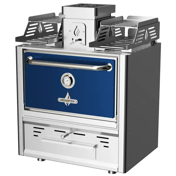 Houtskooloven | R-SERIES | 250°C/350°C | Maaltijdproductie 65/u | Brandduur 7u (6-8kg Houtskool) | 785x577x1095(h)mm