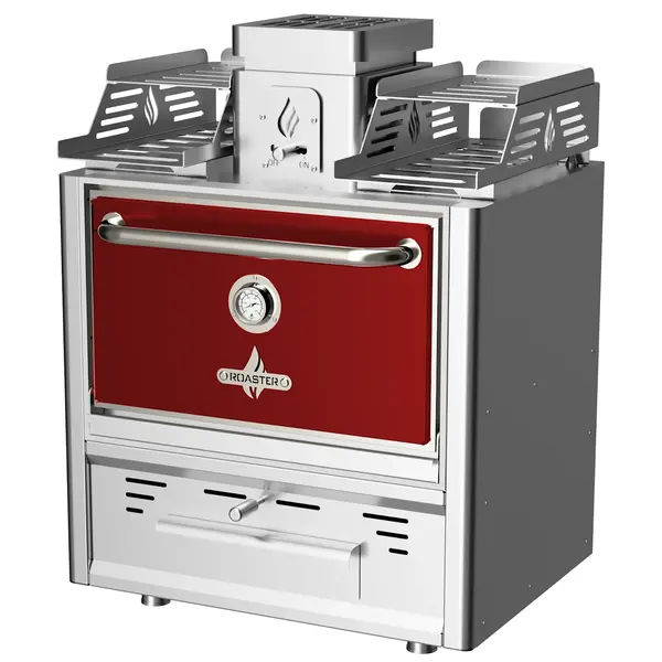 Houtskooloven | R-SERIES | 250°C/350°C | Maaltijdproductie 65/u | Brandduur 7u (6-8kg Houtskool) | 785x577x1095(h)mm