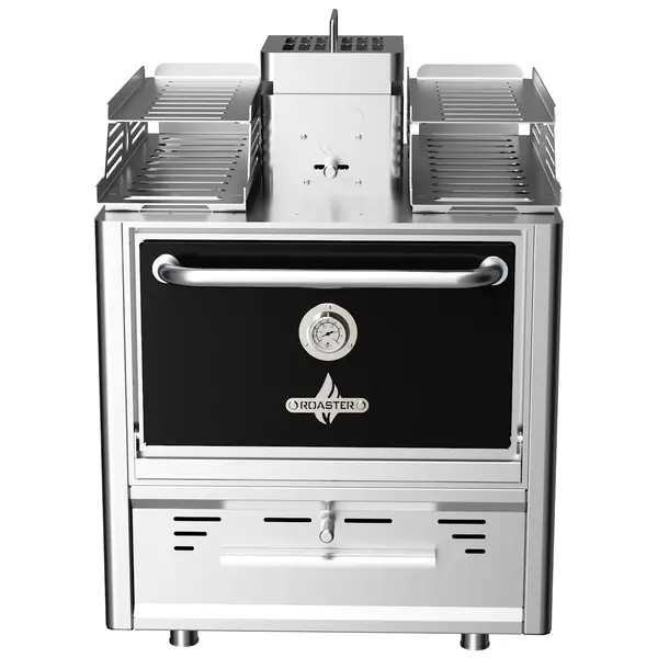 Houtskooloven | R-SERIES | 250°C/350°C | Maaltijdproductie 95/u | Brandduur 9u (10-12kg Houtskool) | 785x777x1095(h)mm