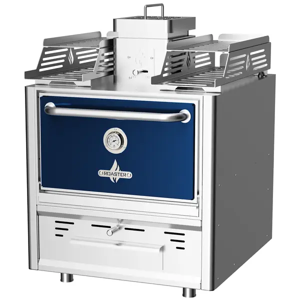 Houtskooloven | R-SERIES | 250°C/350°C | Maaltijdproductie 95/u | Brandduur 9u (10-12kg Houtskool) | 785x777x1095(h)mm