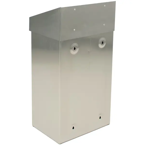 Afvalbak | RVS | 18L | Duwdeksel | Incl. Wandbevestiging | 277x170x500(h)mm