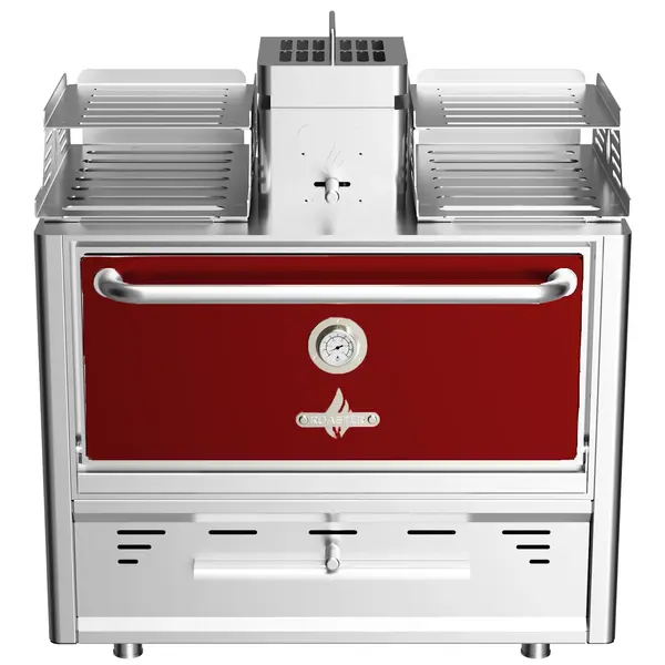 Houtskooloven | R-SERIES | 250°C/350°C | Maaltijdproductie 95/u | Brandduur 9u (10-12kg Houtskool) | 985x577x1095(h)mm