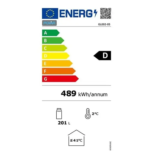 Barkoelkast | G-SERIE | 208L | Zwart | +2°C/+8°C | Statisch + Ventilator | Draaideuren | Wielen | 900x520x900(h)mm