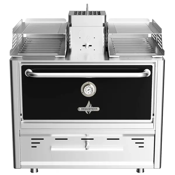 Houtskooloven | R-SERIES | 250°C/350°C | Maaltijdproductie 110/u | Brandduur 9u (15-17kg Houtskool) | 985x777x1095(h)mm