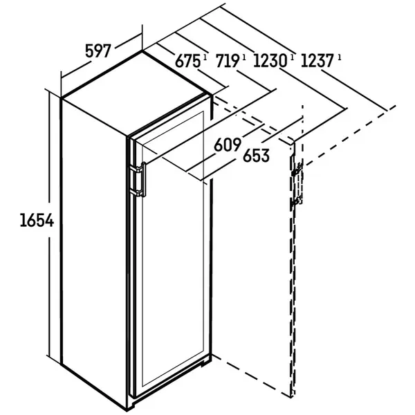 Wijnklimaatkast | VINIDOR | 131x 75cl | Zwart | 2 Zones | +5°C/+20°C | Geforceerd | Touchscreen + App | Temperatuur-/Deuralarm | Wielen | 597x675x1654(h)mm