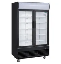 Polar Koelkast | G-SERIE | 950L | Zwart | +2°C/+6°C | Geforceerd | Draaideuren | Wielen (Geremd) | 1200x730x2036(h)mm
