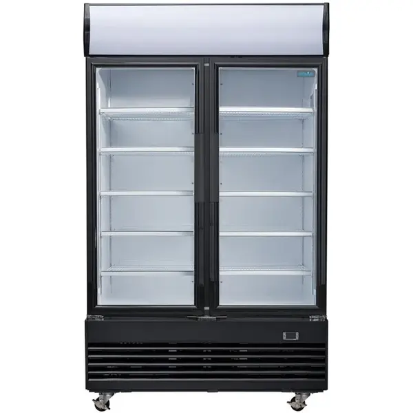 Koelkast | G-SERIE | 950L | Zwart | +2°C/+6°C | Geforceerd | Draaideuren | Wielen (Geremd) | 1200x730x2036(h)mm