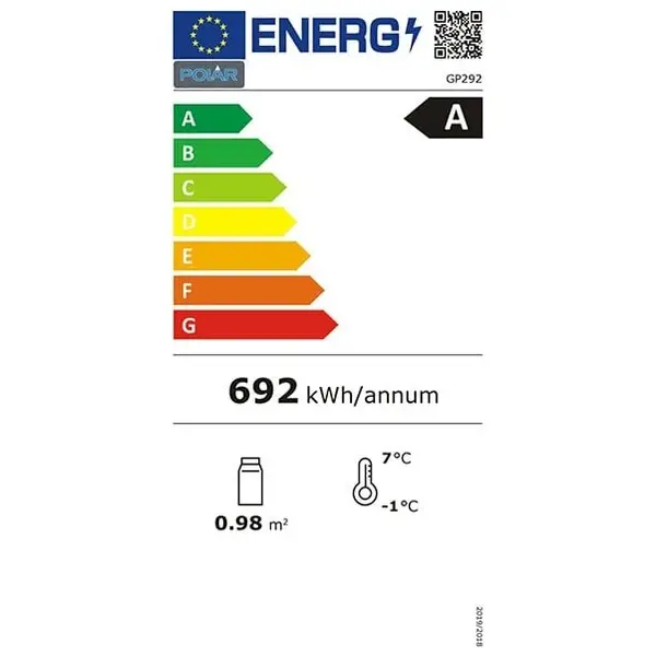 Koelvitrine | G-SERIE | Energiezuinig | 120L | RVS/Zwart | 0°C/+12°C | Geforceerd | 3 Niveaus | 708x570x686(h)mm