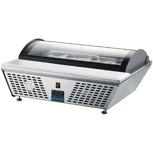 Opzetkoelvitrine | G-SERIE | 4x 1/3 GN | 0°C/+12°C | Statisch | 767x612x328(h)mm