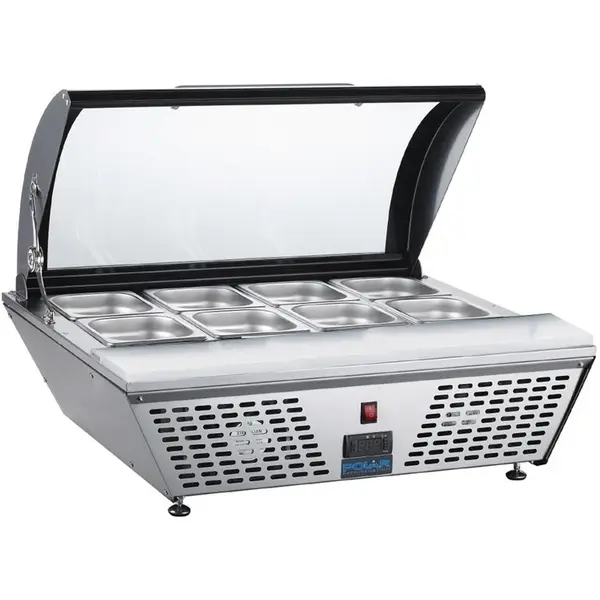 Opzetkoelvitrine | G-SERIE | 4x 1/3 GN | 0°C/+12°C | Statisch | 767x612x328(h)mm