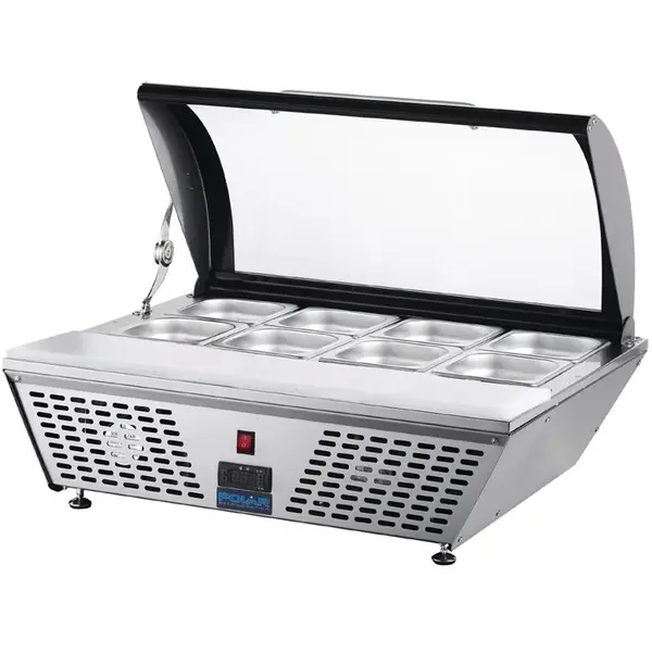 Opzetkoelvitrine | G-SERIE | 4x 1/3 GN | 0°C/+12°C | Statisch | 767x612x328(h)mm