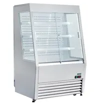 Polar Koelvitrine | G-SERIE | 390L | RVS | +2°C/+10°C | Geforceerd | 4 Niveaus | Zelfbediening | Wielen | 918x792x1450(h)mm