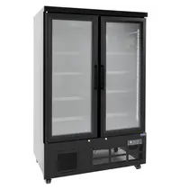 Polar Koelkast | G-SERIE | 744L | Zwart | +2°C/+8°C | Geforceerd | Draaideuren | Wielen (Geremd) | RGB LED | 1220x764x1963(h)mm