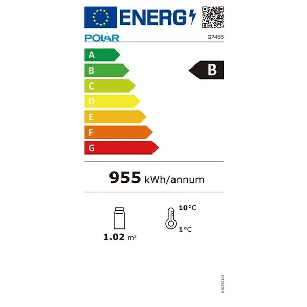 Koelkast | G-SERIE | 744L | Zwart | +2°C/+8°C | Geforceerd | Draaideuren | Wielen (Geremd) | RGB LED | 1220x764x1963(h)mm