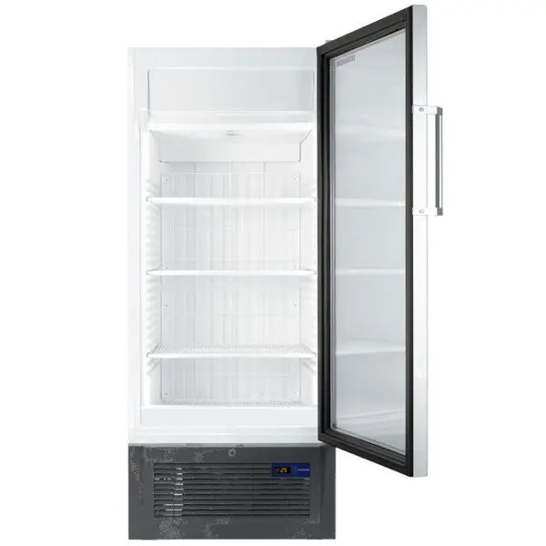 Vrieskast | 365L | Wit/Grijs | -10°C/-25°C | Geforceerd | NoFrost | Temperatuuralarm | Wielen | 670x730x1659(h)mm