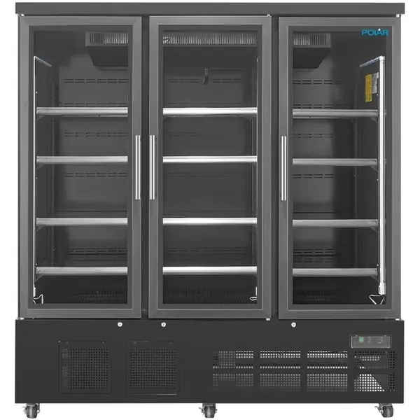 Vrieskast | G-SERIE | 1156L | Zwart | -18°C/-22°C | Geforceerd | Draaideuren | Wielen (Geremd) | RGB LED | 1830x764x1963(h)mm