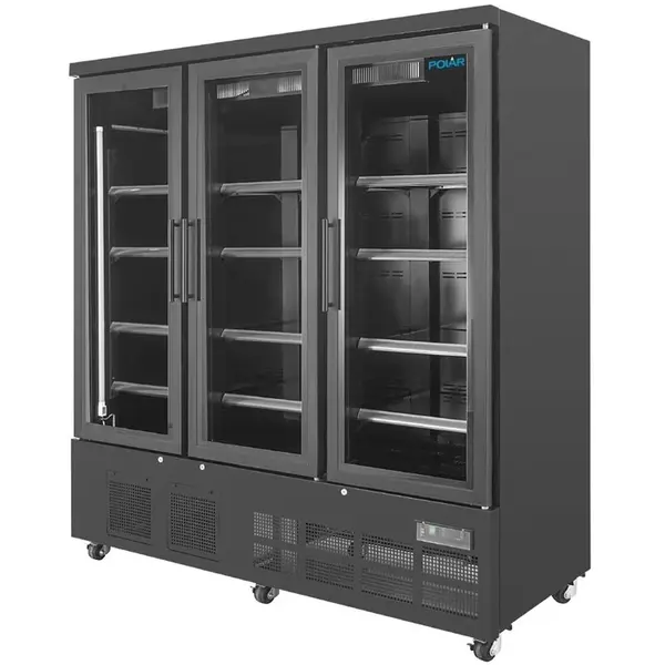 Vrieskast | G-SERIE | 1156L | Zwart | -18°C/-22°C | Geforceerd | Draaideuren | Wielen (Geremd) | RGB LED | 1830x764x1963(h)mm