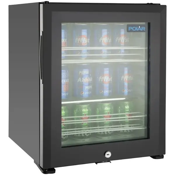 Minibar | G-SERIE | 29L | Zwart | +4°C/+12°C | Statisch + Ventilator | 402x420x500(h)mm
