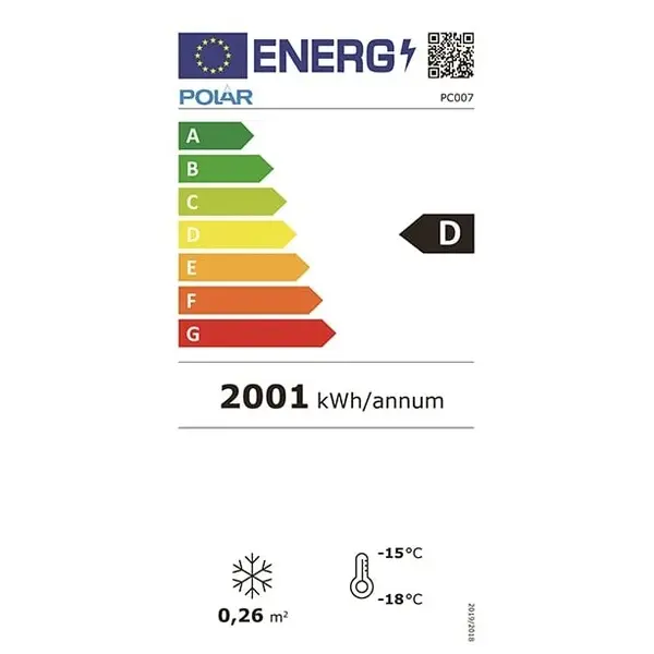 Vrieskast | C-SERIE | 129L | Wit | -18°C/-22°C | Statisch | Wielen | 600x585x855(h)mm