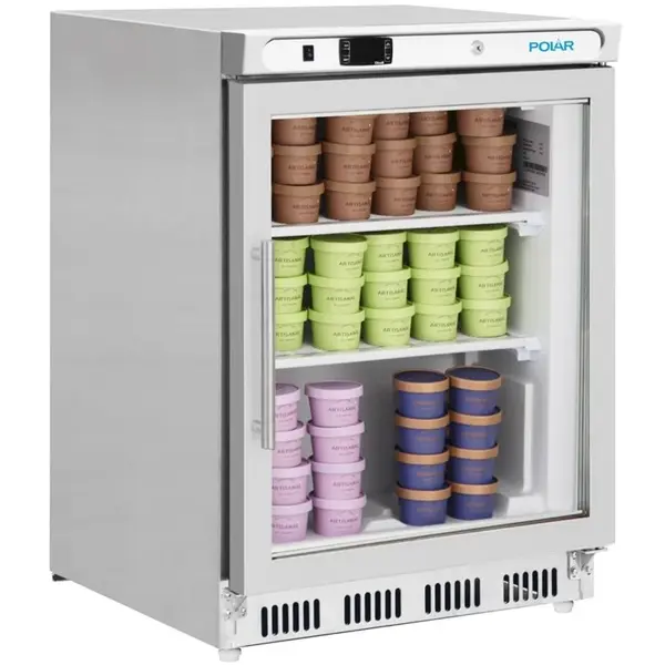 Vrieskast | C-SERIE | 129L | RVS | -18°C/-22°C | Statisch | Wielen | 600x585x855(h)mm