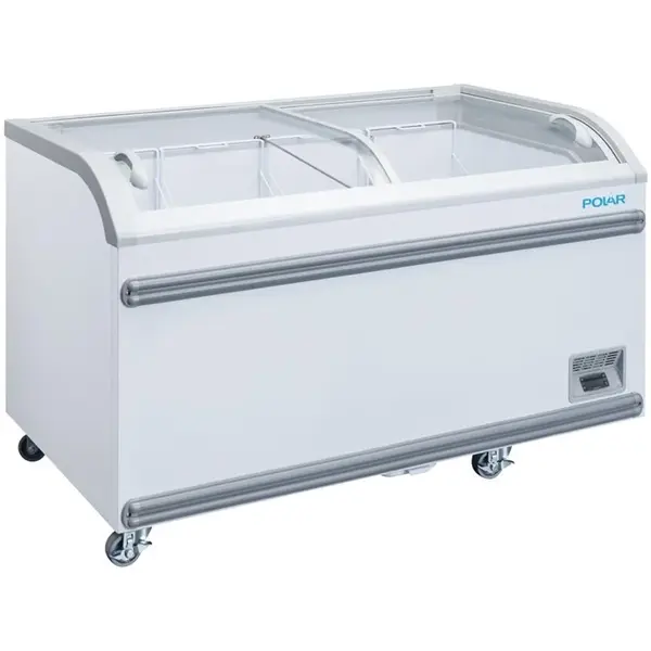 Supermarkt Vrieskist | G-SERIE | 500L | Wit | -18°C/-22°C | Statisch | Schuifdeksels | Wielen | 1424x758x780(h)mm