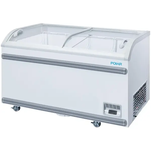 Supermarkt Vrieskist | G-SERIE | 500L | Wit | -18°C/-22°C | Statisch | Schuifdeksels | Wielen | 1424x758x780(h)mm