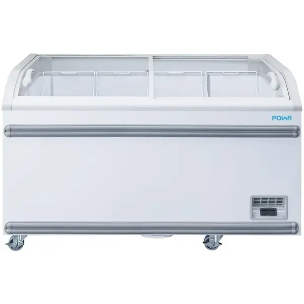 Supermarkt Vrieskist | G-SERIE | 500L | Wit | -18°C/-22°C | Statisch | Schuifdeksels | Wielen | 1424x758x780(h)mm