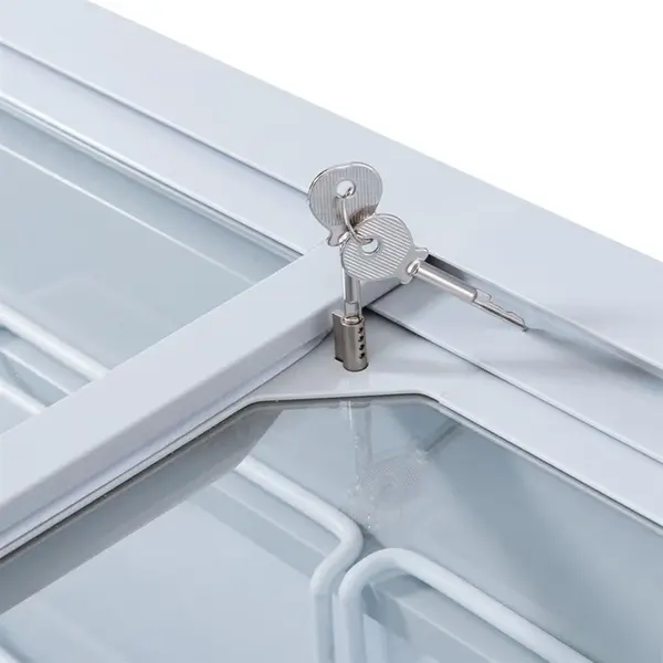 Supermarkt Vrieskist | G-SERIE | 700L | Wit | -18°C/-22°C | Statisch | Schuifdeksels | Wielen | 2004x758x780(h)mm