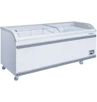 Polar Supermarkt Vrieskist | G-SERIE | 700L | Wit | -18°C/-22°C | Statisch | Schuifdeksels | Wielen | 2004x758x780(h)mm