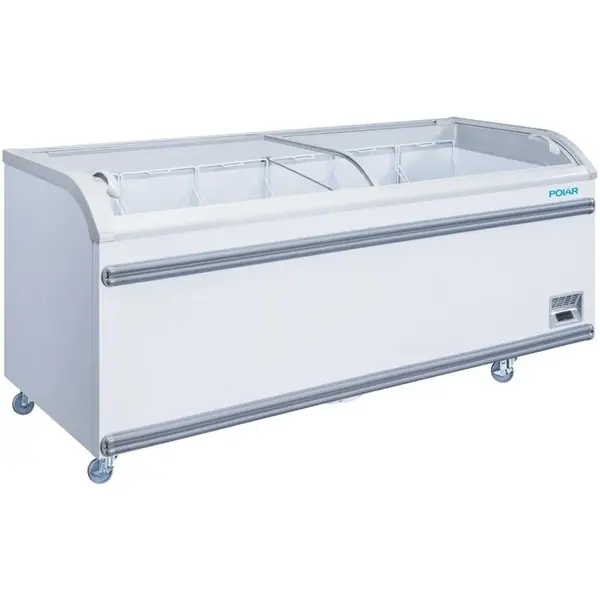 Supermarkt Vrieskist | G-SERIE | 700L | Wit | -18°C/-22°C | Statisch | Schuifdeksels | Wielen | 2004x758x780(h)mm