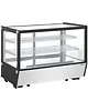 Polar Koelvitrine | G-SERIE | 160L | RVS/Zwart | 0°C/+12°C | Geforceerd | 3 Niveaus | 880x568x686(h)mm 