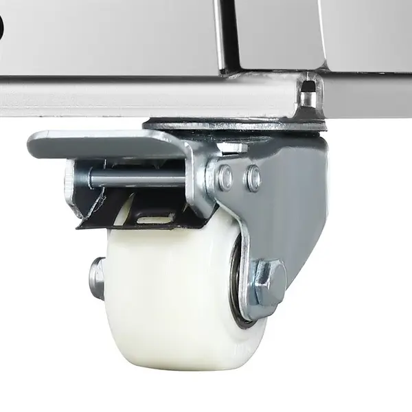 Koelvitrine | G-SERIE | 220L | RVS | +2°C/+10°C | Geforceerd | 4 Niveaus | Zelfbediening | Wielen (Geremd) | 512x838x1791(h)mm