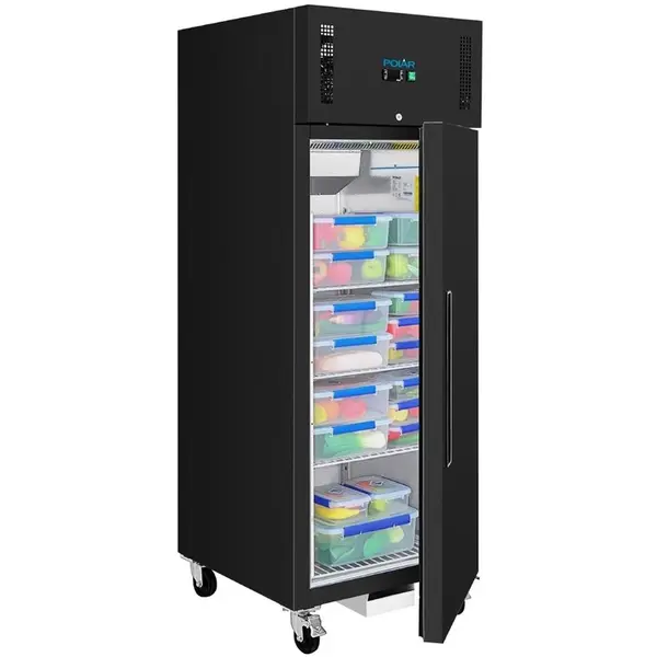 Koelkast | G-SERIE | 537L (2/1 GN) | Zwart | -2°C/+8°C | Statisch | Wielen (Geremd) | 680x810x2000(h)mm