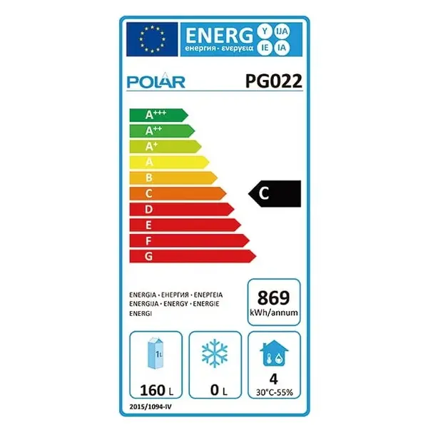 Koelwerkbank | G-SERIE | 257L | 2 Deuren (1/1 GN) | +2°C/+8°C | Geforceerd | 903x700x875(h)mm