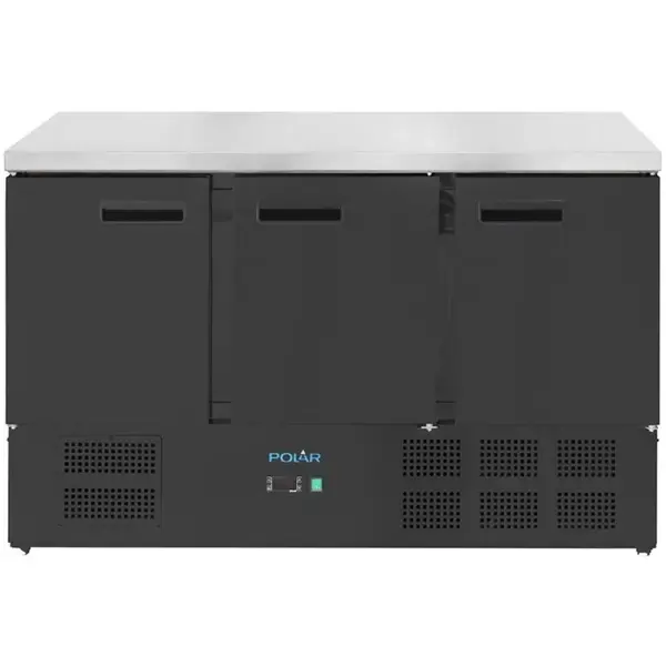 Koelwerkbank | G-SERIE | 400L | 3 Deuren (1/1 GN) | +2°C/+8°C | Statisch + Ventilator | 1370x700x875(h)mm