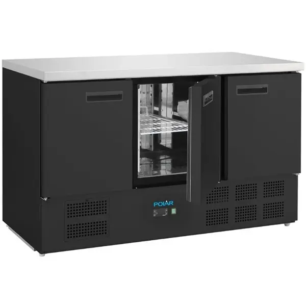 Koelwerkbank | G-SERIE | 400L | 3 Deuren (1/1 GN) | +2°C/+8°C | Statisch + Ventilator | 1370x700x875(h)mm