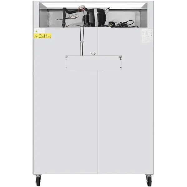 Koelkast | G-SERIE | 1200L (2/1 GN) | RVS | -2°C/+8°C | Geforceerd | Wielen (Geremd) | 1340x875x2090(h)mm