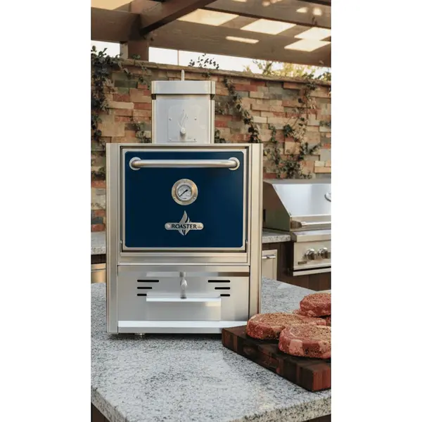 Houtskooloven | R-SERIES | 250°C/350°C | Maaltijdproductie 30/u | Brandduur 7u (5-7kg Houtskool) | 585x577x1095(h)mm