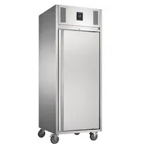 Polar Koelkast | U-SERIE | 550L (2/1 GN) | RVS | -2°C/+4°C | Geforceerd | Wielen (Geremd) | 737x815x1980(h)mm