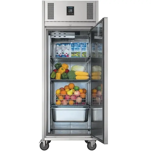 Koelkast | U-SERIE | 550L (2/1 GN) | RVS | -2°C/+4°C | Geforceerd | Wielen (Geremd) | 737x815x1980(h)mm