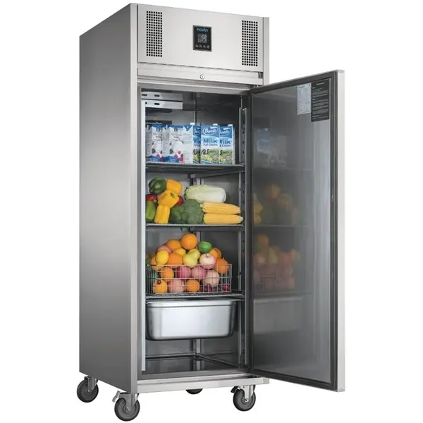 Koelkast | U-SERIE | 550L (2/1 GN) | RVS | -2°C/+4°C | Geforceerd | Wielen (Geremd) | 737x815x1980(h)mm