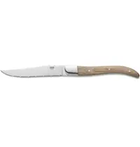 CARLOS Steakmessen | RVS/Hout | 6 Stuks | Lengte 230mm 